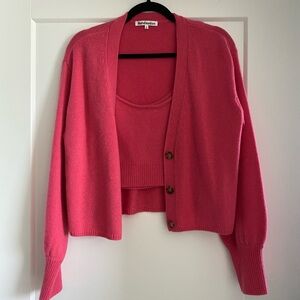 Reformation knit sweater tank set